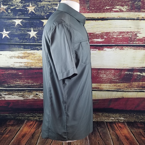 KUHL STEALTH MENS PESTO GRAY CHECKERED SHIRT - Picture 4 of 6